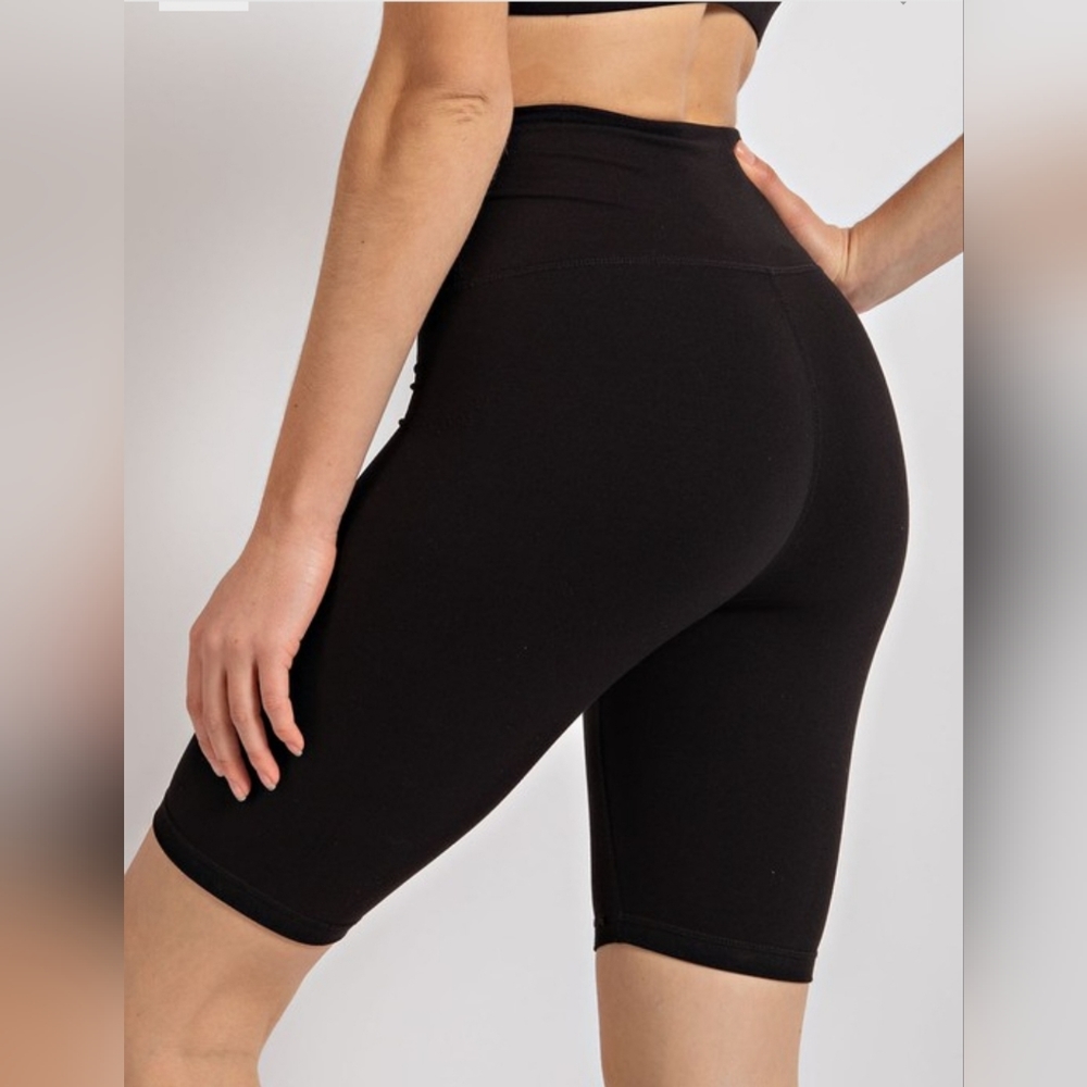 Butter soft biker shorts black